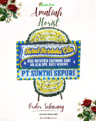 Papan Bunga Duka di Sukapada