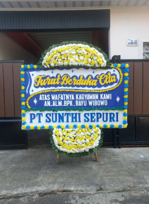 Papan Bunga Duka di Sukapada